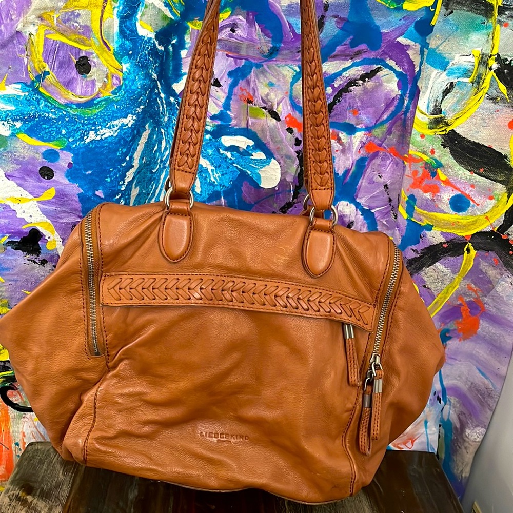 Liebeskind Berlin “Kayla” satchel Cow Leather Brown Shoulder Bag